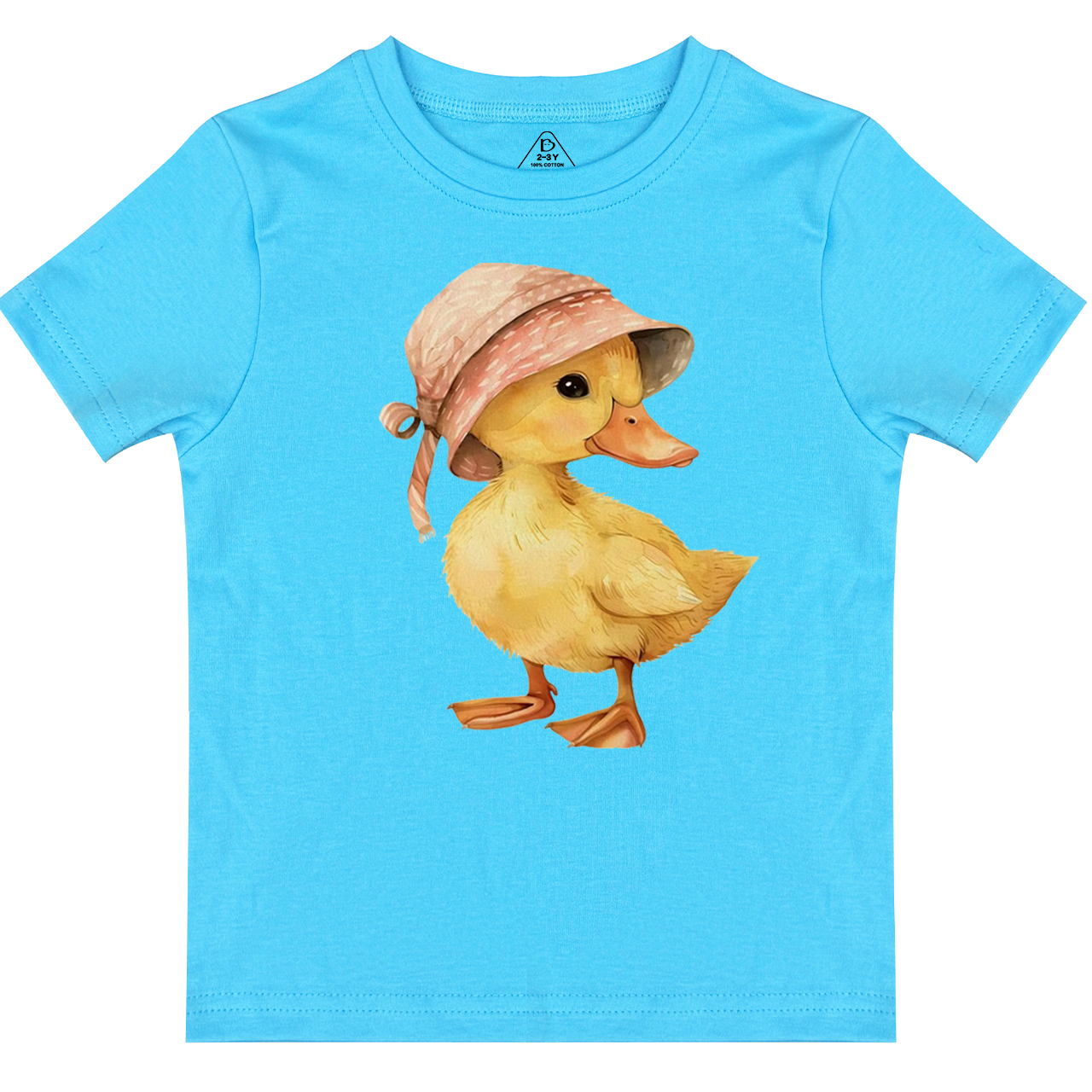 Baby Duck Pink Hat Toddler&Kid's Tees Beepumpkin