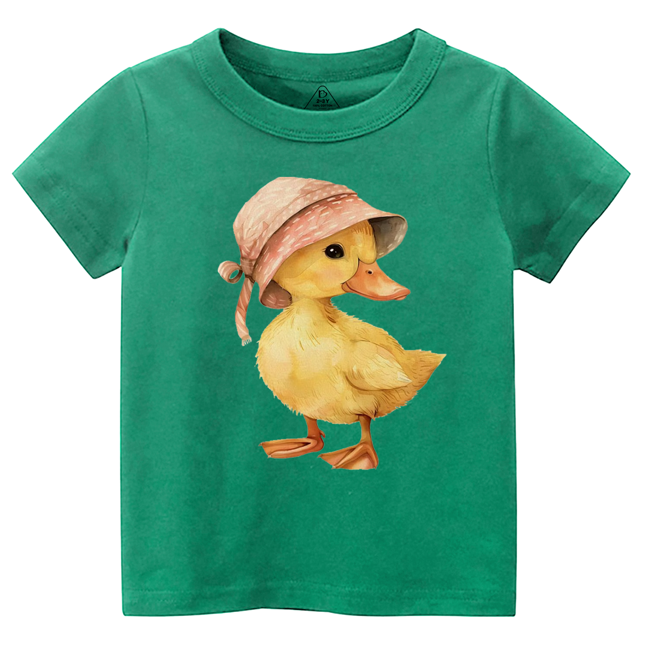 Baby Duck Pink Hat Toddler&Kid's Tees Beepumpkin