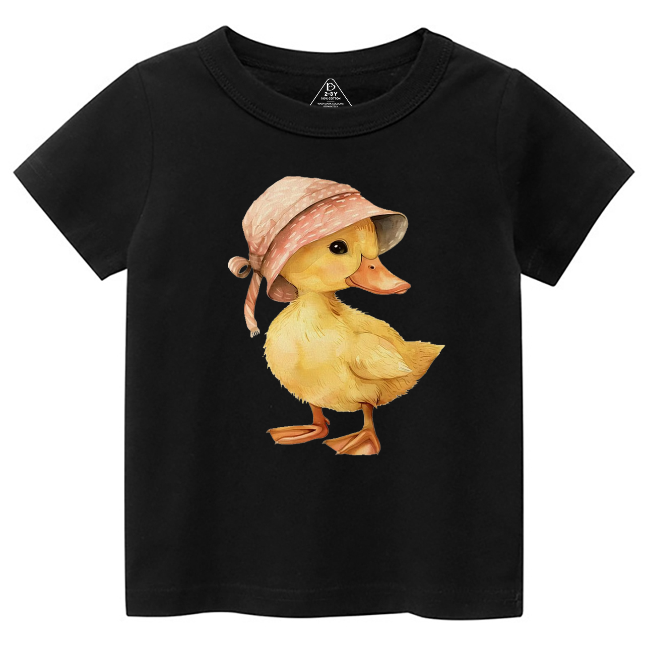 Baby Duck Pink Hat Toddler&Kid's Tees Beepumpkin