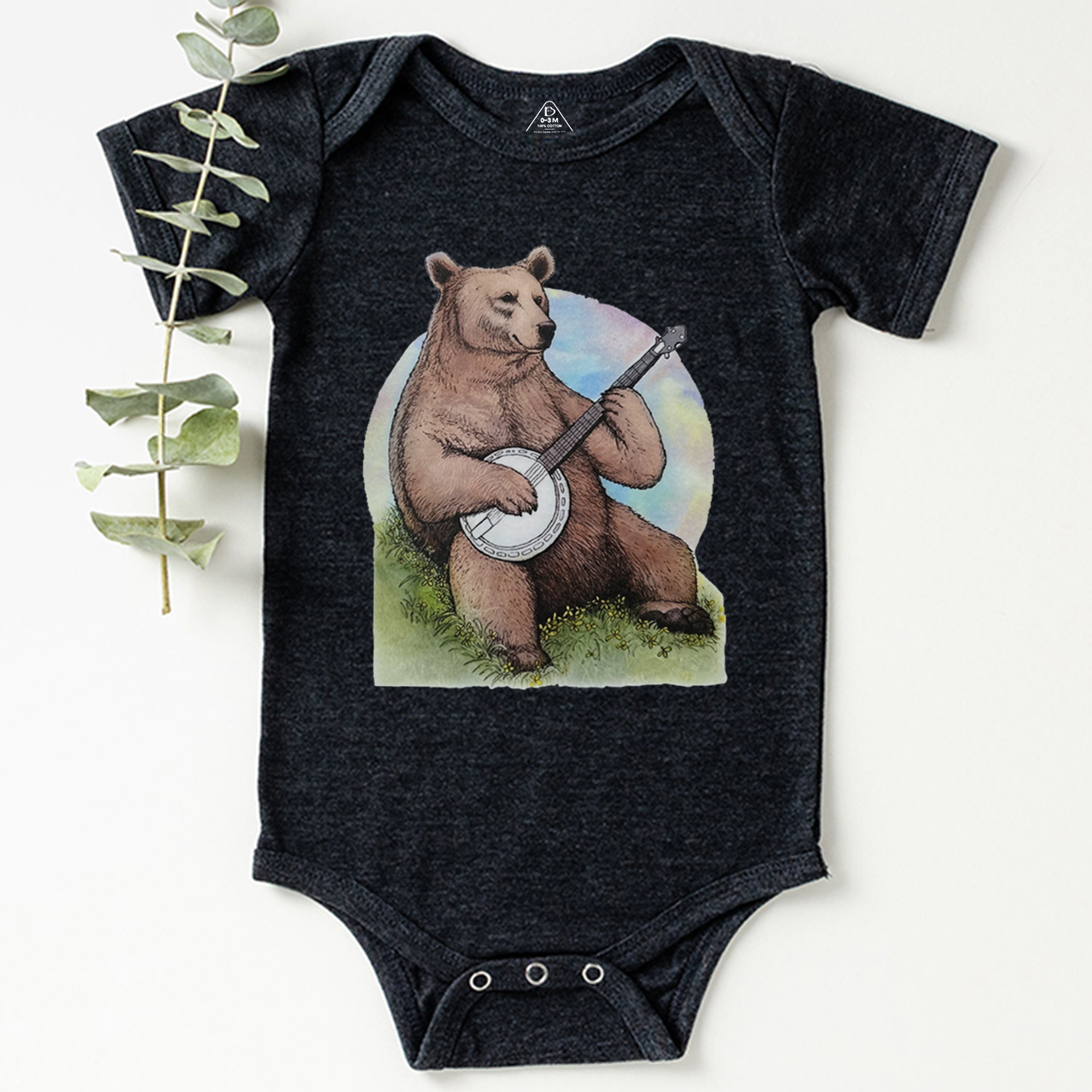 Bluegrass Banjo Bear Bodysuit Beepumpkin