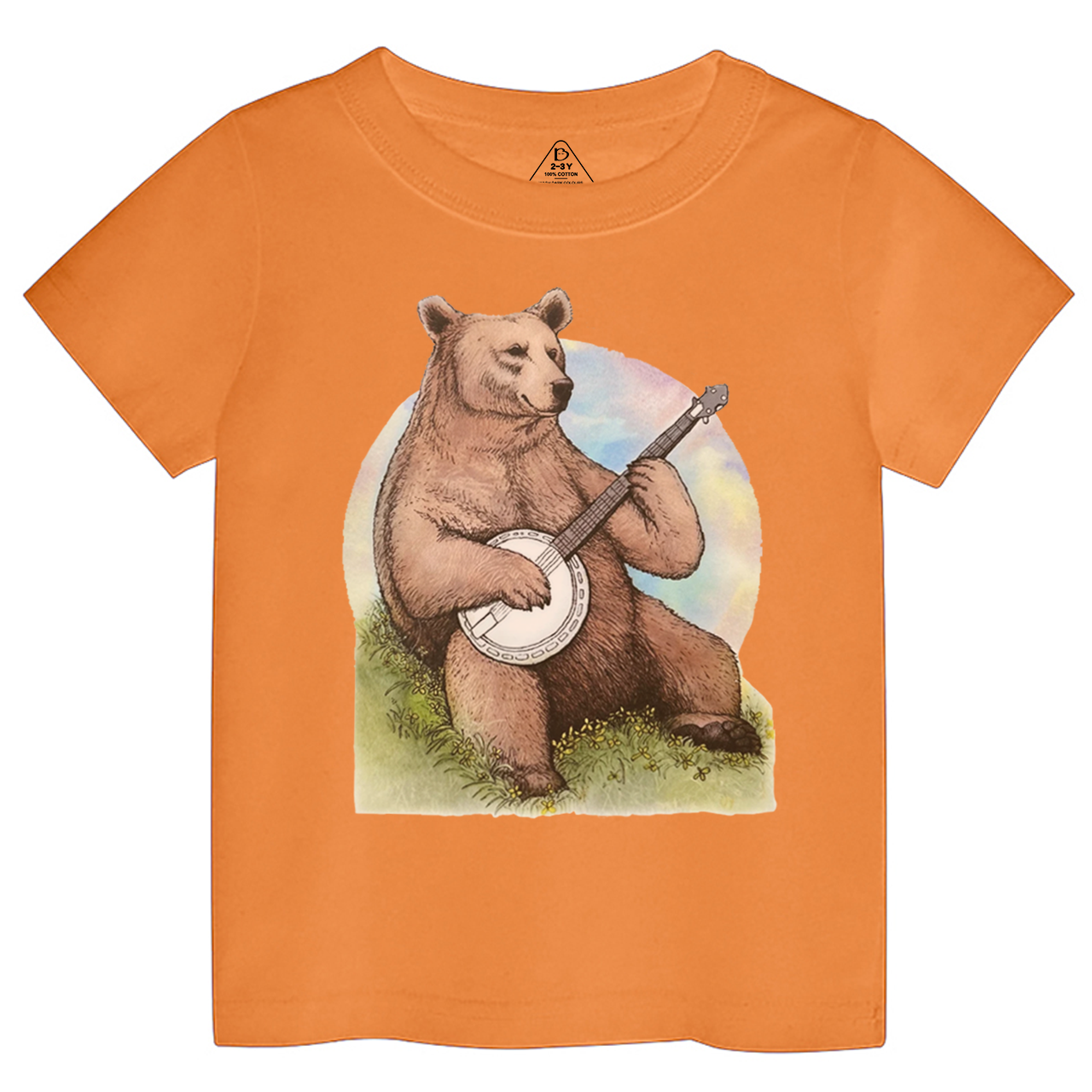 Bluegrass Banjo Bear Toddler&Kid's Tees Beepumpkin