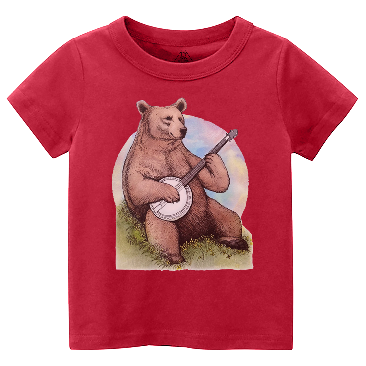 Bluegrass Banjo Bear Toddler&Kid's Tees Beepumpkin