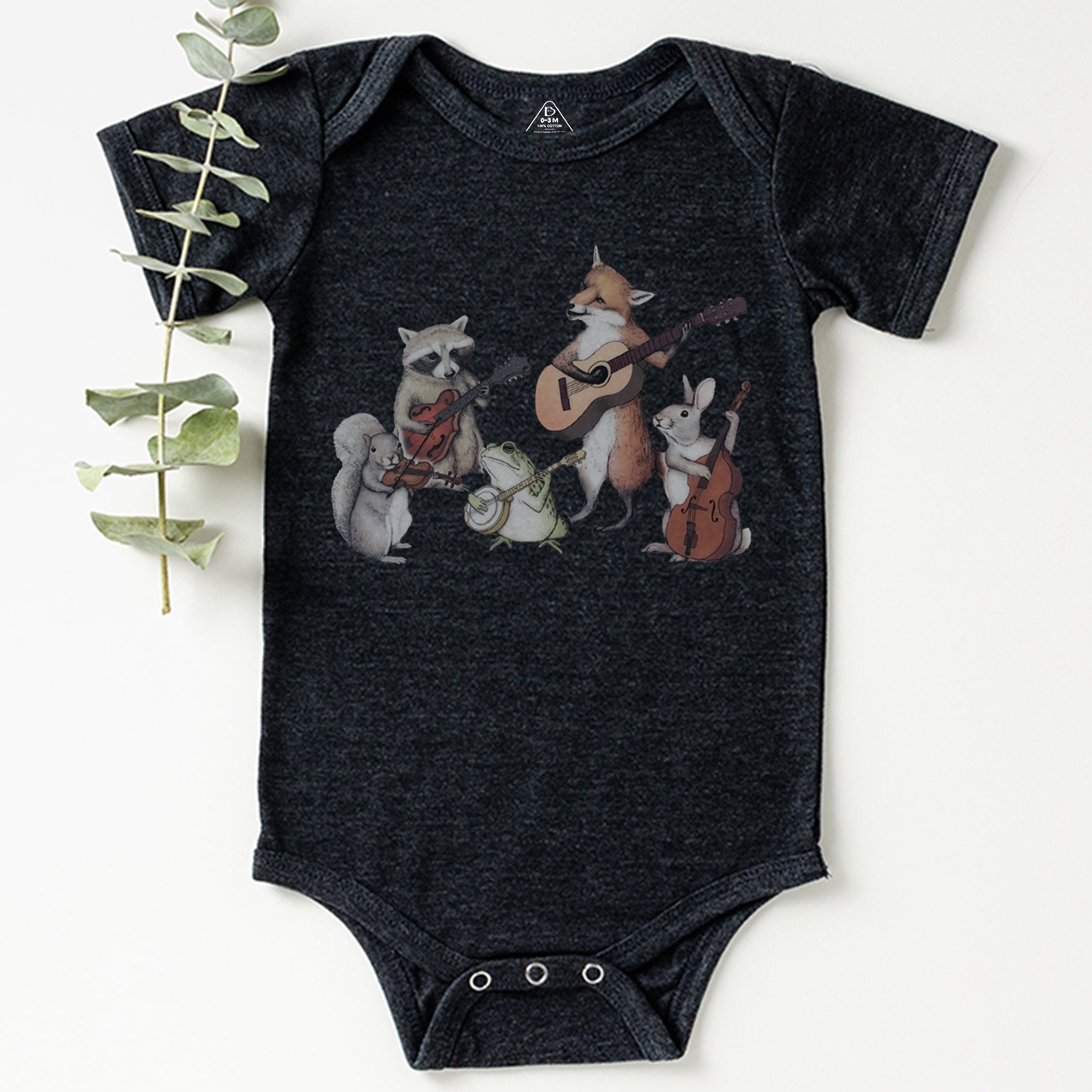 Bluegrass Animal Band Bodysuit Beepumpkin
