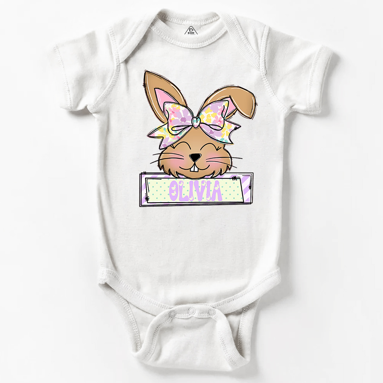 Personalized Bunny Name Bodysuit Beepumpkin