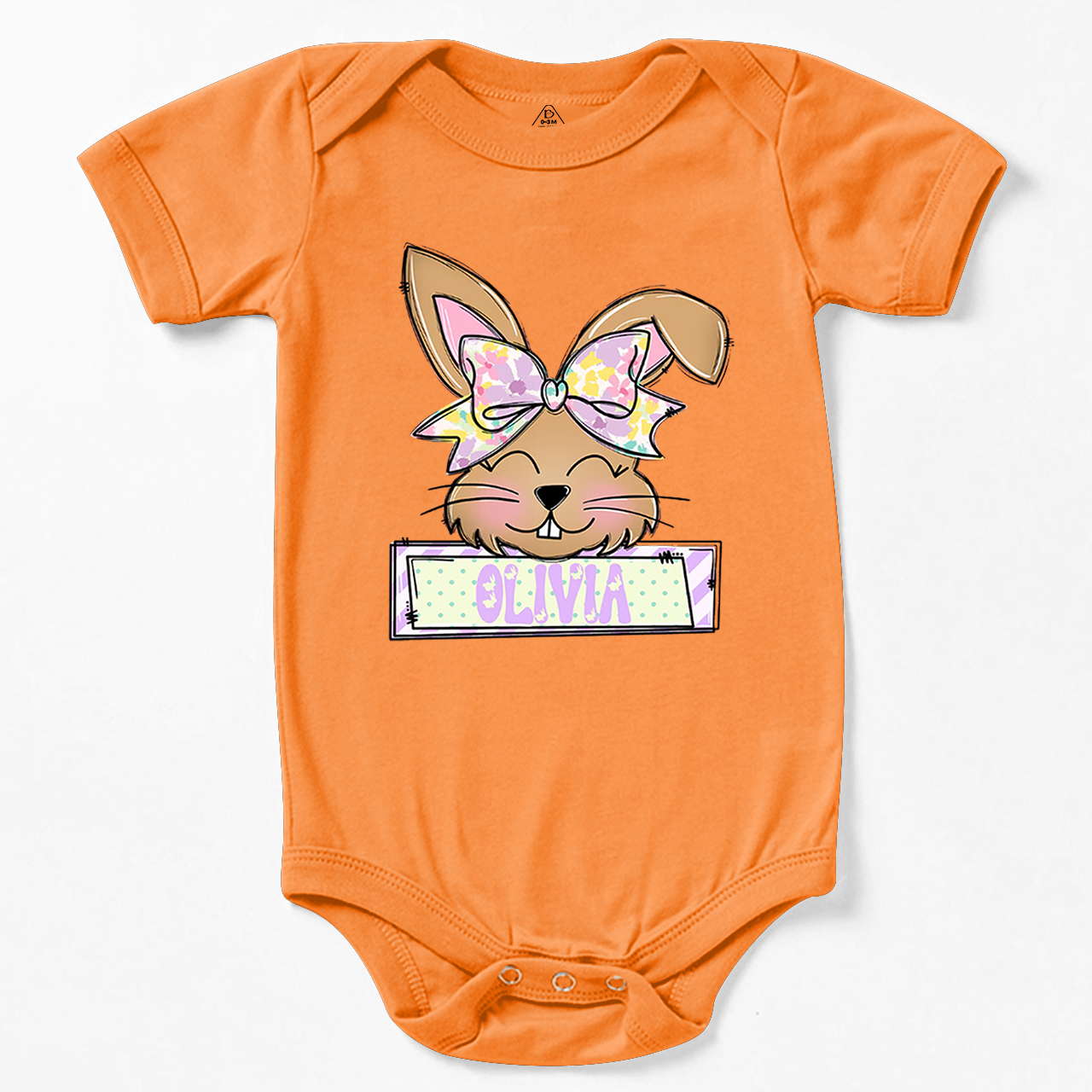 Personalized Bunny Name Bodysuit Beepumpkin