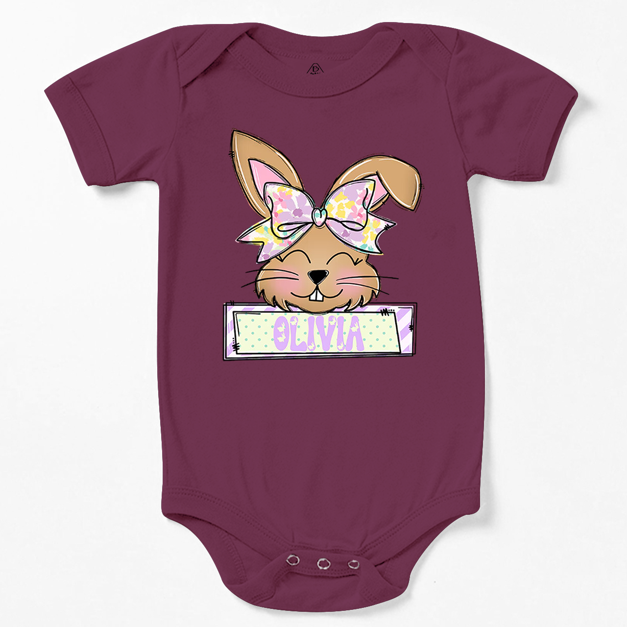 Personalized Bunny Name Bodysuit Beepumpkin