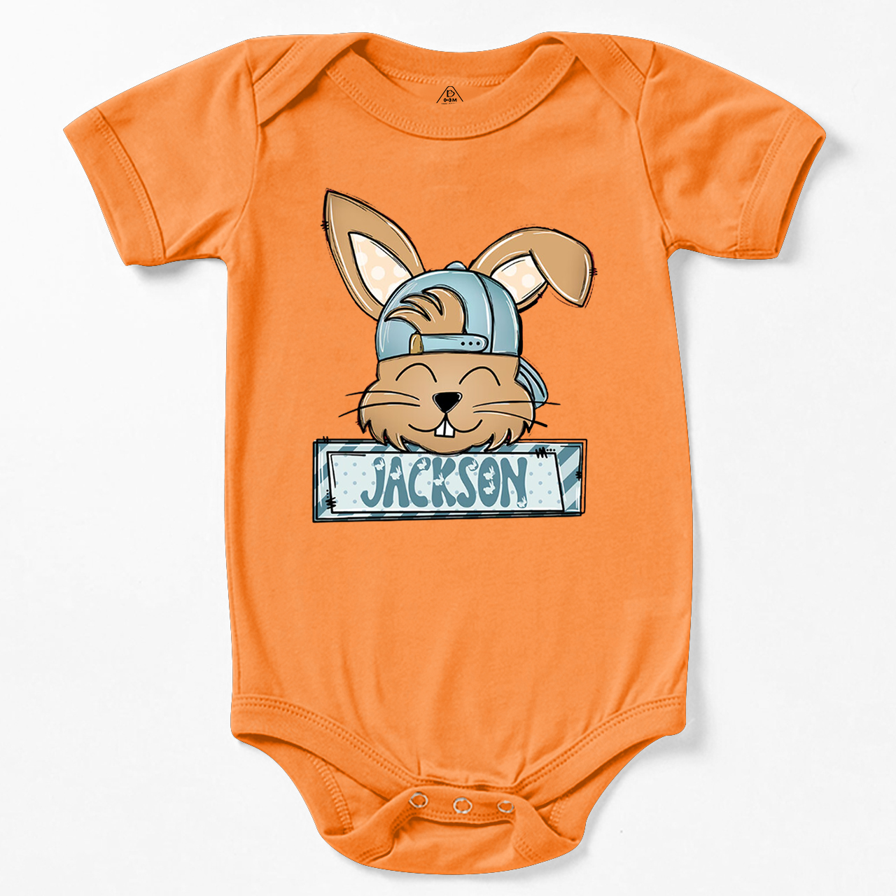 Personalized Bunny Boy’s Name Bodysuit Beepumpkin