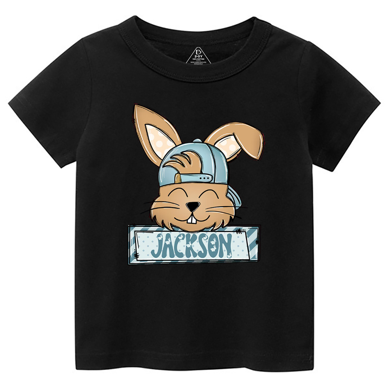 Personalized Bunny Boy’s Name Toddler&Kid's Tees Beepumpkin