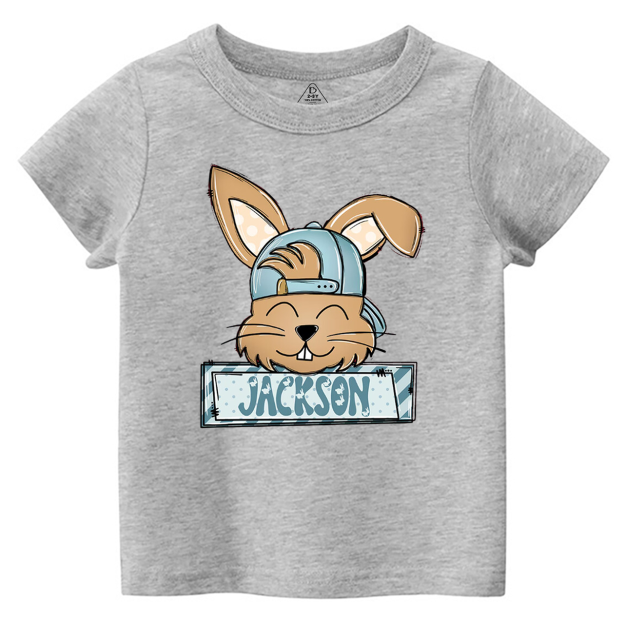 Personalized Bunny Boy’s Name Toddler&Kid's Tees Beepumpkin