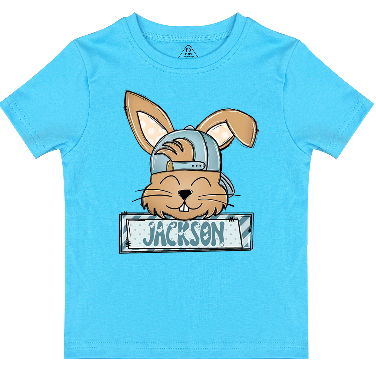 Personalized Bunny Boy’s Name Toddler&Kid's Tees Beepumpkin