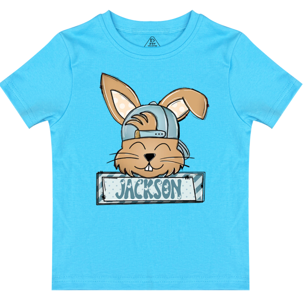 Personalized Bunny Boy’s Name Toddler&Kid's Tees Beepumpkin
