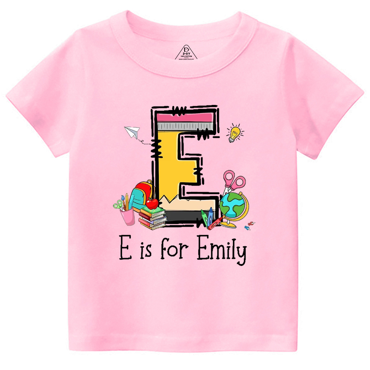 Personalized Name Pencil Toddler&Kid's Tees Beepumpkin