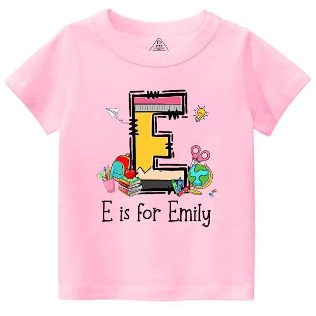 Personalized Name Pencil Toddler&Kid's Tees Beepumpkin