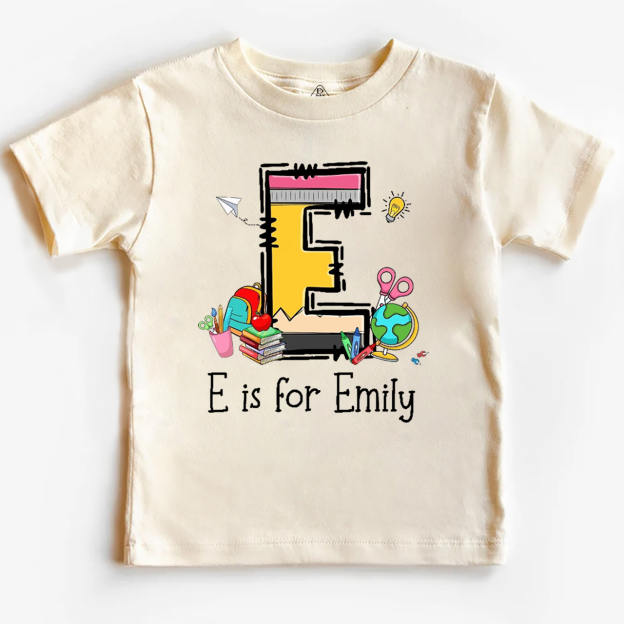 Personalized Name Pencil Toddler&Kid's Tees Beepumpkin