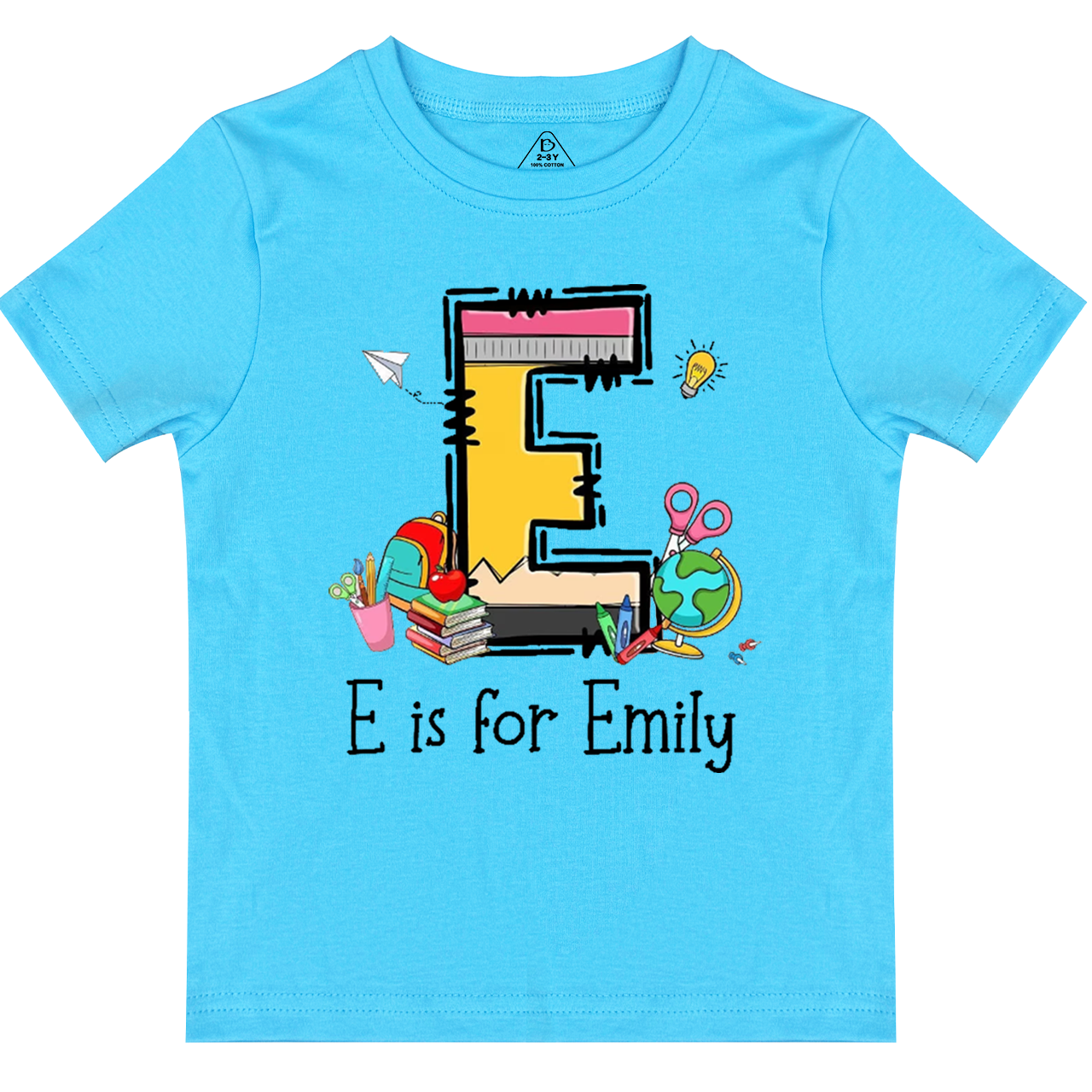 Personalized Name Pencil Toddler&Kid's Tees Beepumpkin