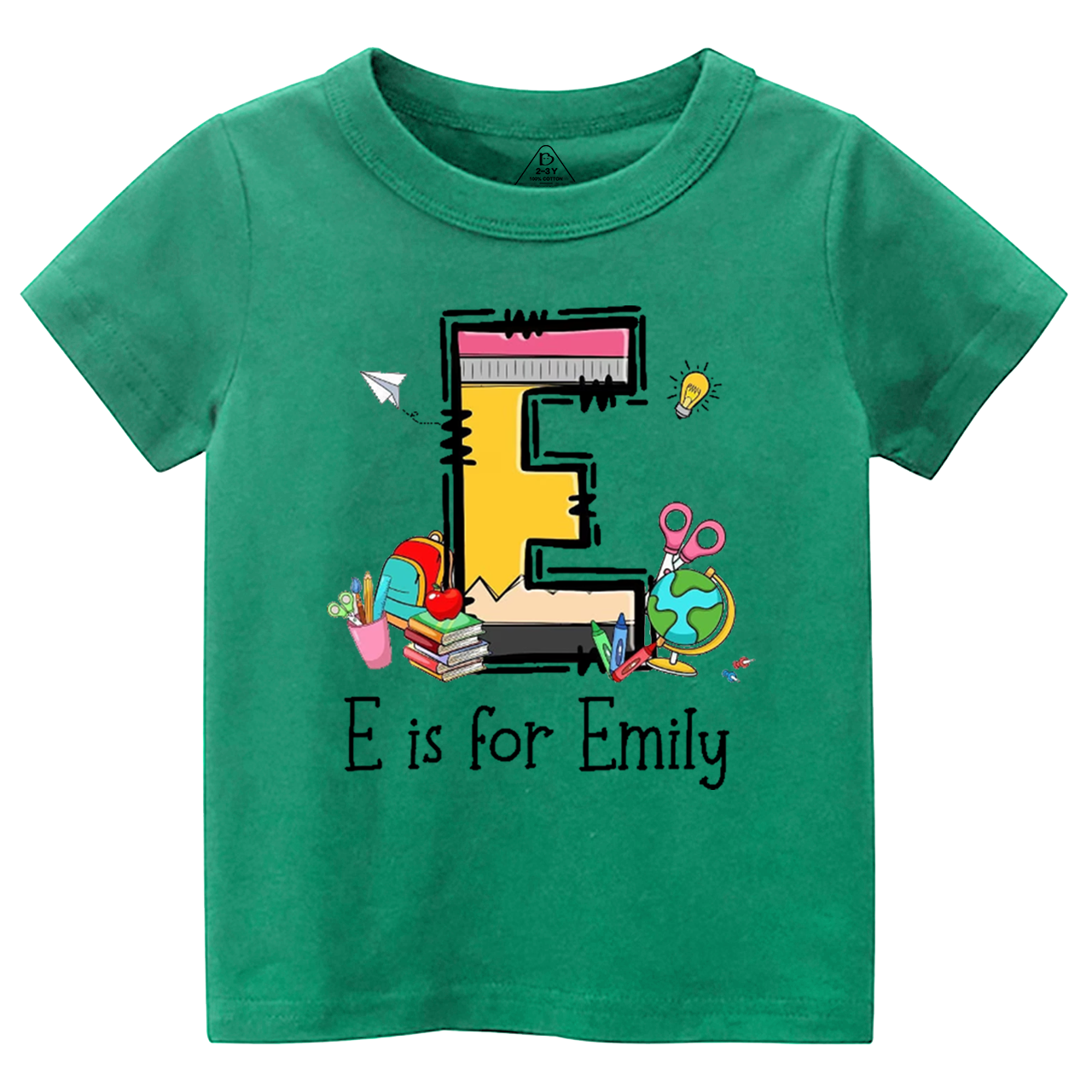 Personalized Name Pencil Toddler&Kid's Tees Beepumpkin