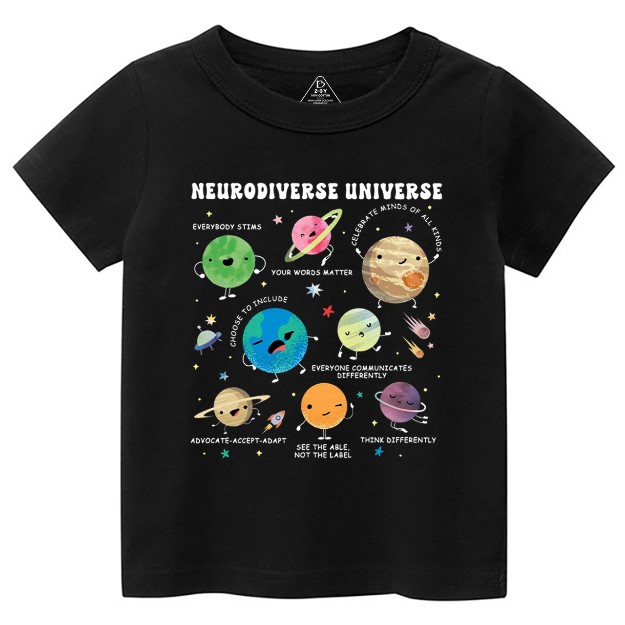 Neurodiverse Universe Toddler&Kid's Tees Beepumpkin