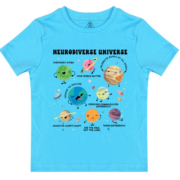 Neurodiverse Universe Toddler&Kid's Tees Beepumpkin