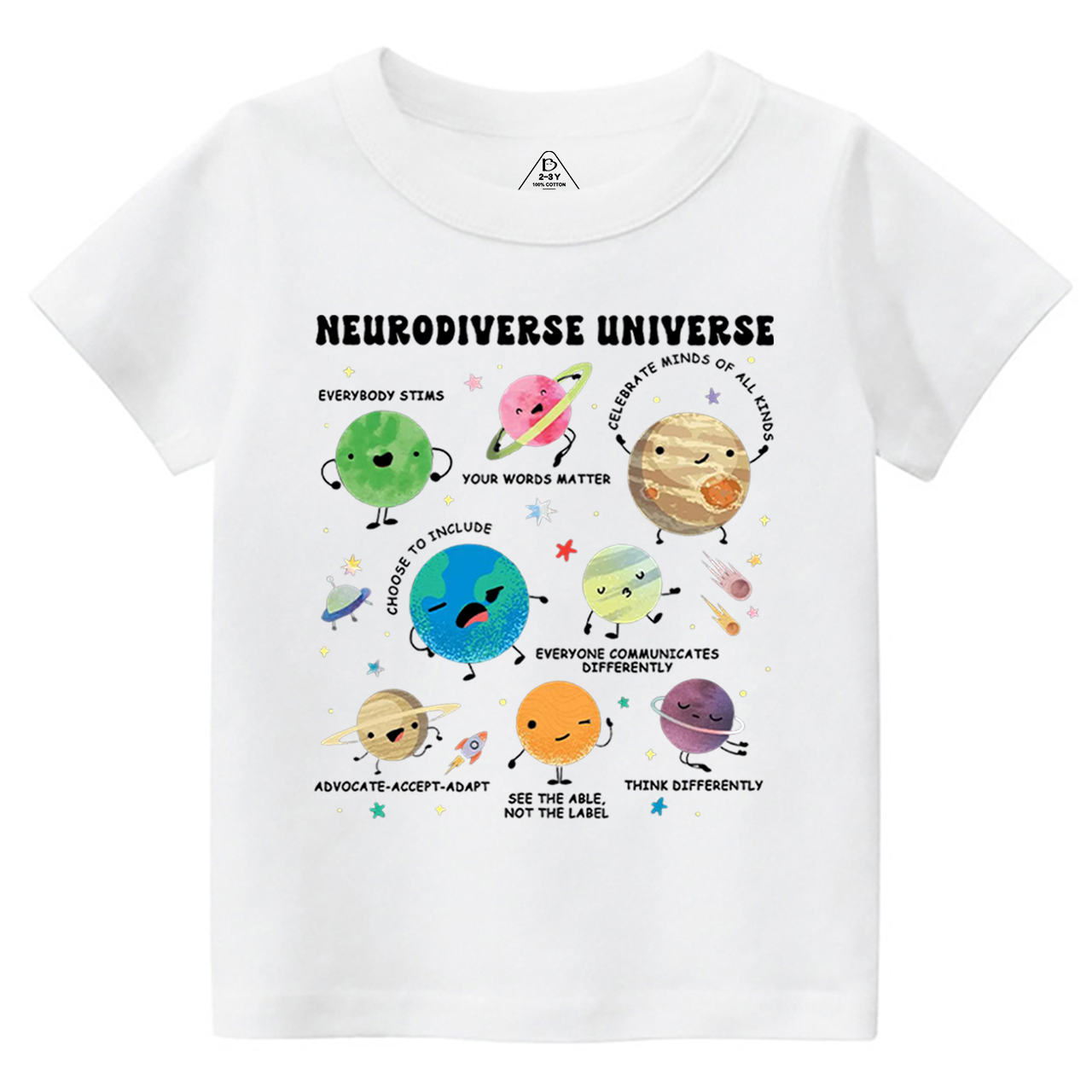 Neurodiverse Universe Toddler&Kid's Tees Beepumpkin