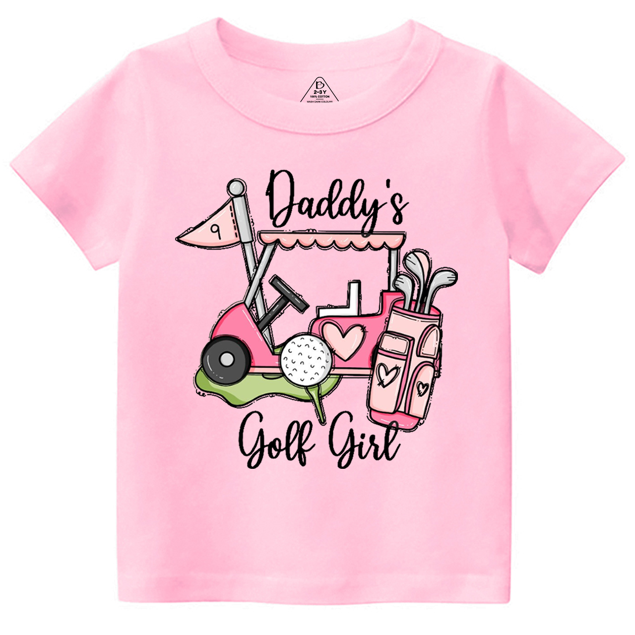Daddy's Golf Girl Toddler&Kid's Tees Beepumpkin