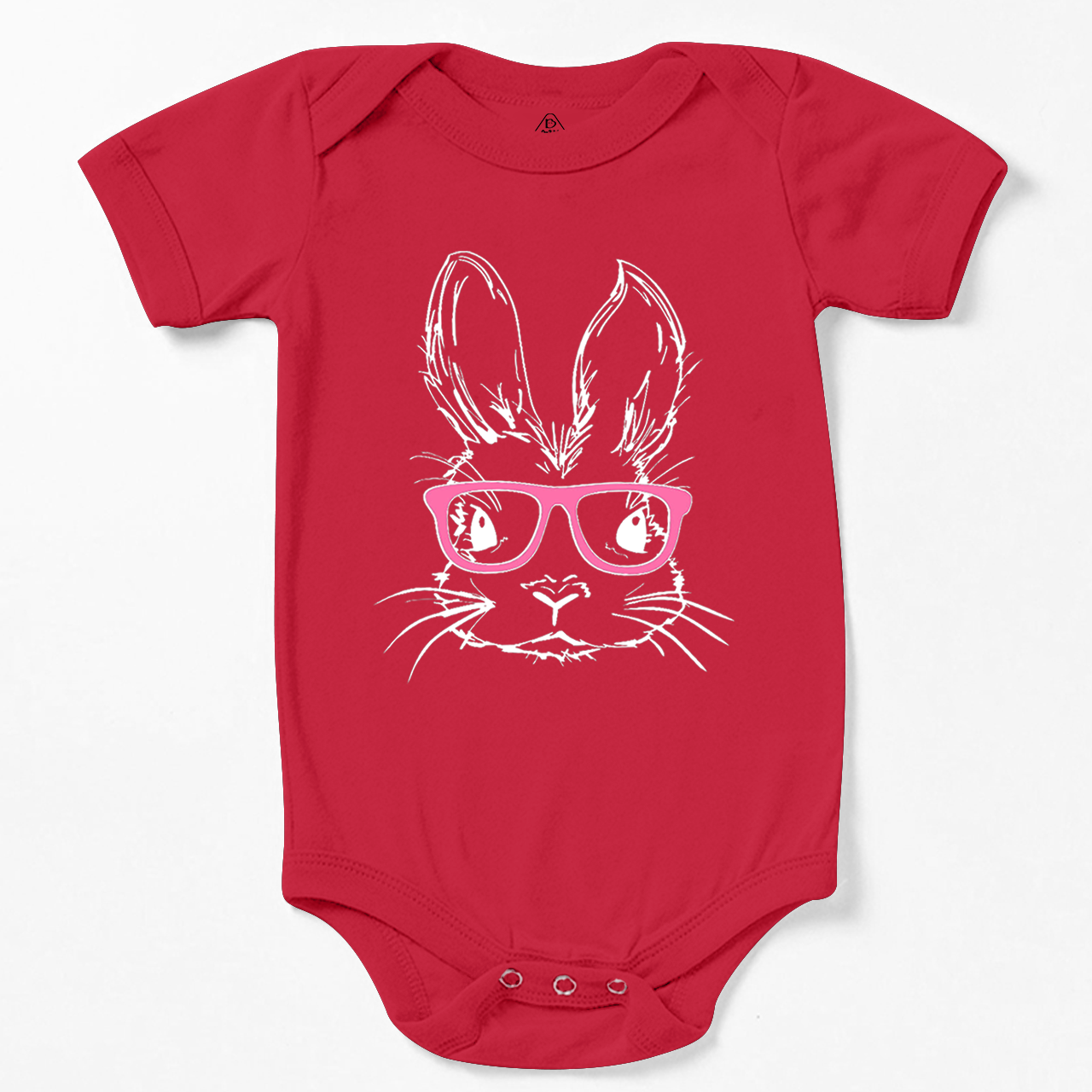 Easter Bunny With Pink Glasses Bunny Bodysuit Beepumpkin