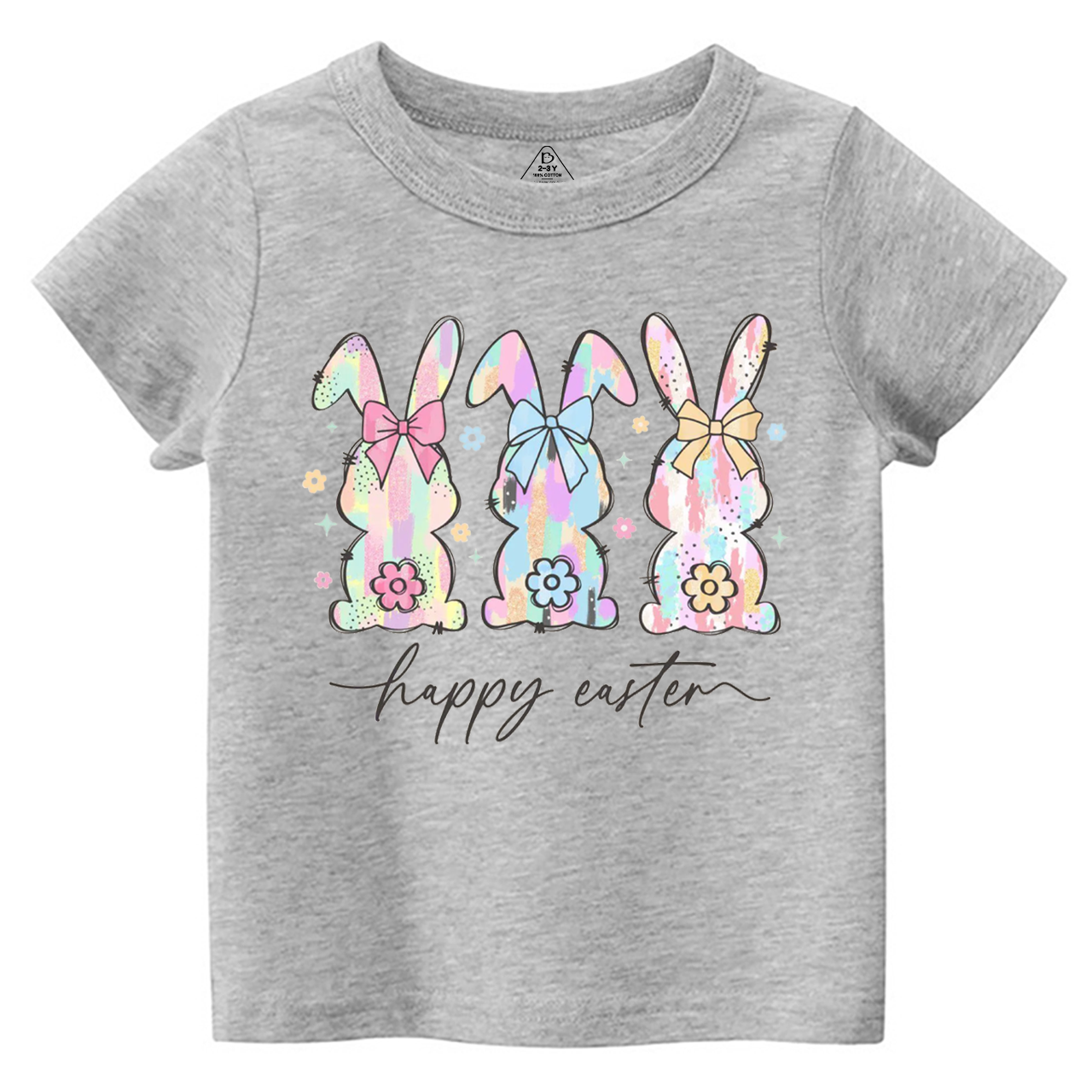 Colorful Easter Bunny Trio Toddler&Kid's Tees Beepumpkin