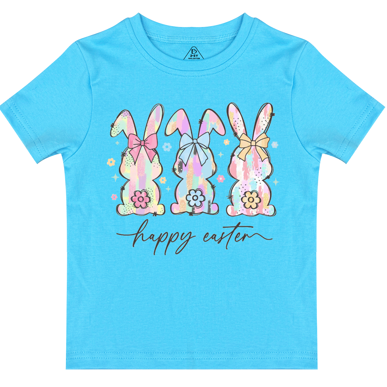Colorful Easter Bunny Trio Toddler&Kid's Tees Beepumpkin