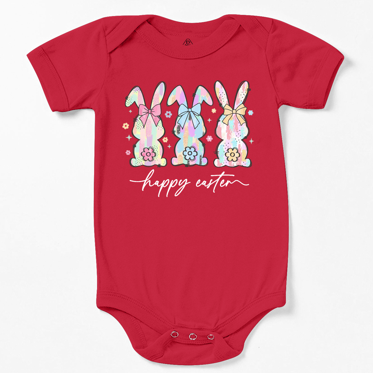 Colorful Easter Bunny Trio Bodysuit Beepumpkin