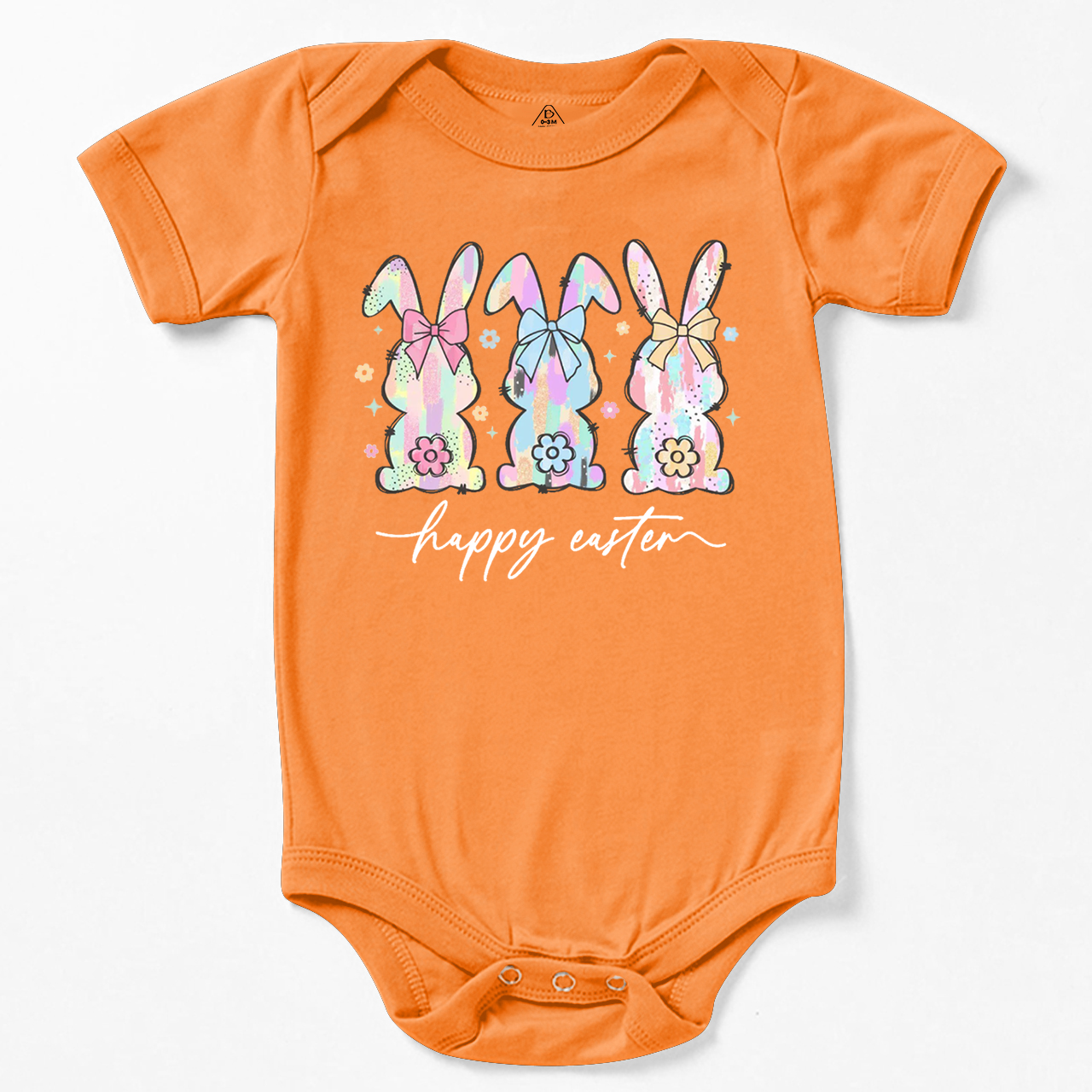 Colorful Easter Bunny Trio Bodysuit Beepumpkin