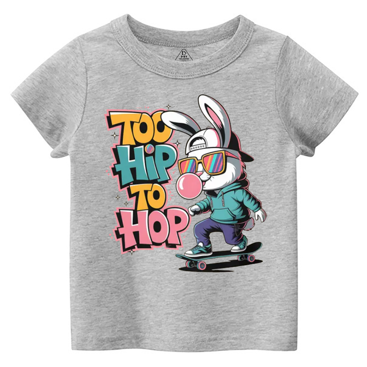 Skateboarding Bunny Toddler&Kid's Tees Beepumpkin
