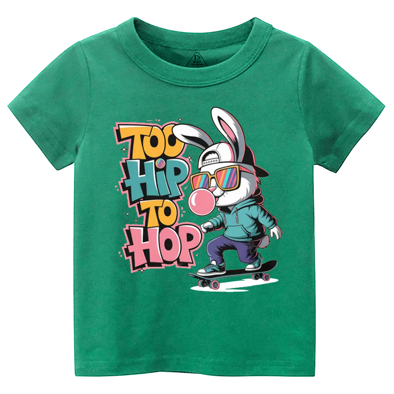 Skateboarding Bunny Toddler&Kid's Tees Beepumpkin