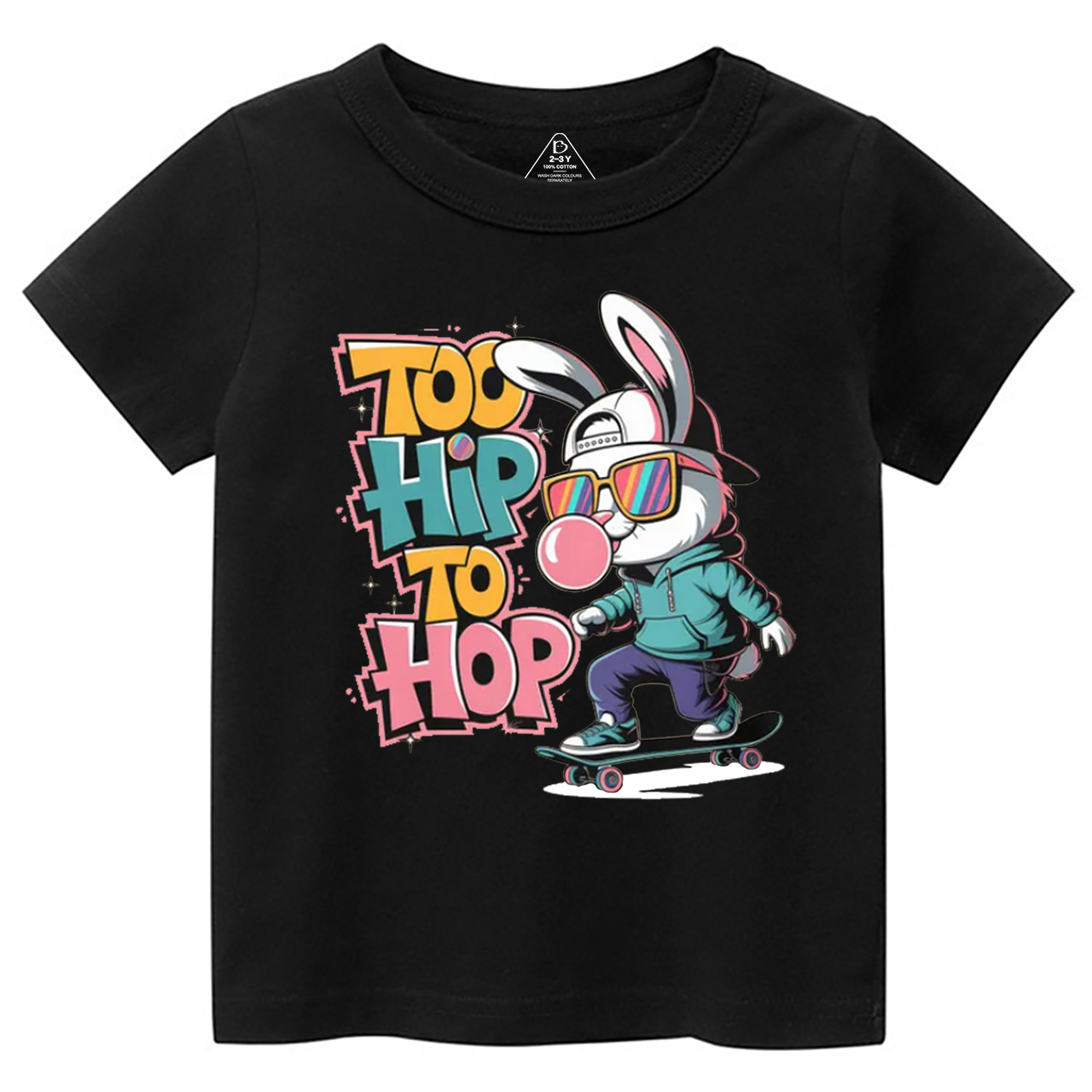 Skateboarding Bunny Toddler&Kid's Tees Beepumpkin