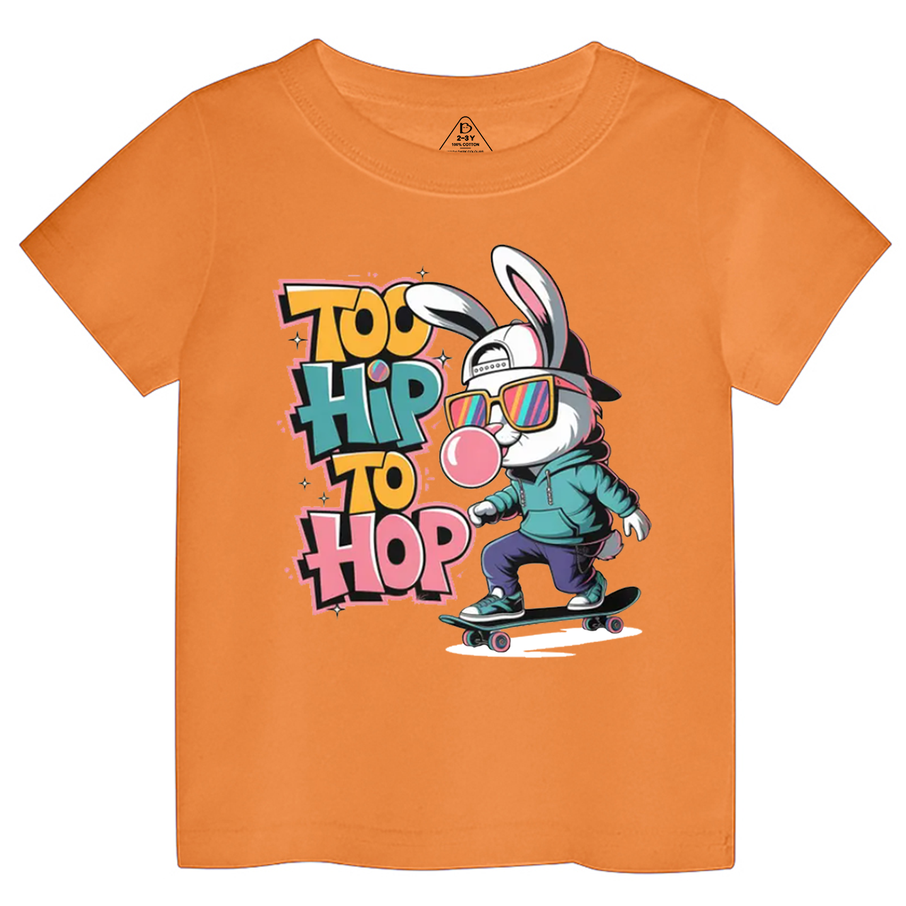 Skateboarding Bunny Toddler&Kid's Tees Beepumpkin