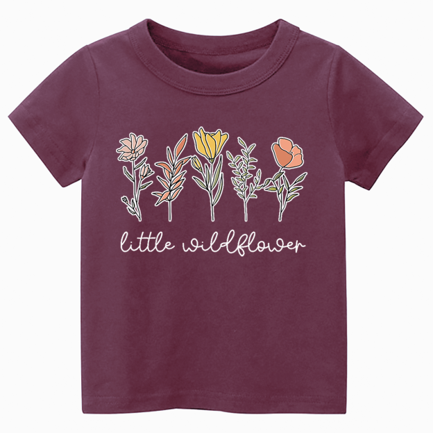 Little Wildflower Toddler&Kid's Tees Beepumpkin