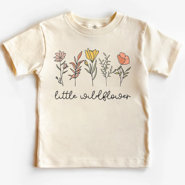 Little Wildflower Toddler&Kid's Tees Beepumpkin
