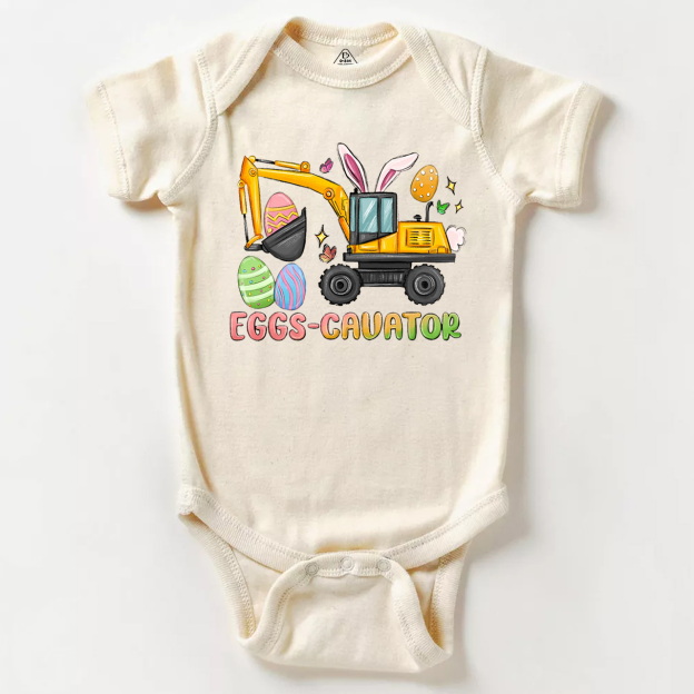 Eggs Cavator Easter Bodysuit Beepumpkin