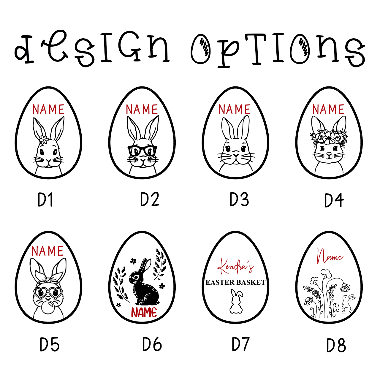 Personalized Easter Basket Tag