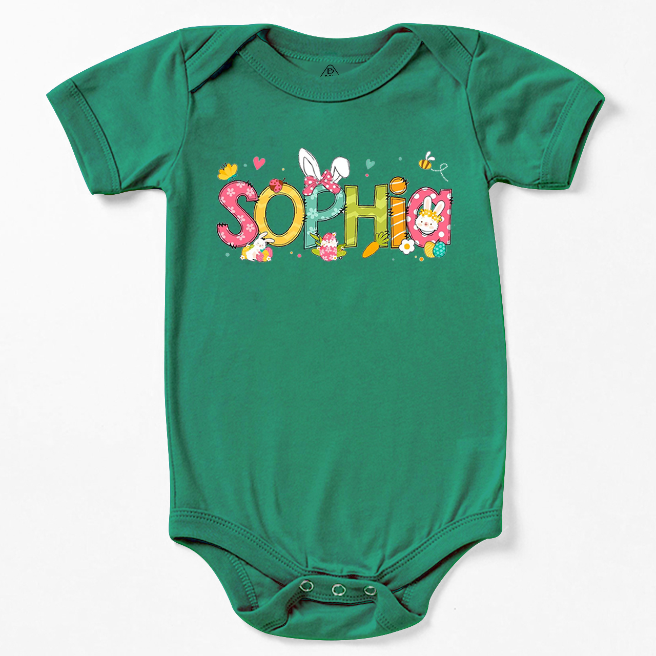 Personalized Alphabet Name Easter Bodysuit Beepumpkin