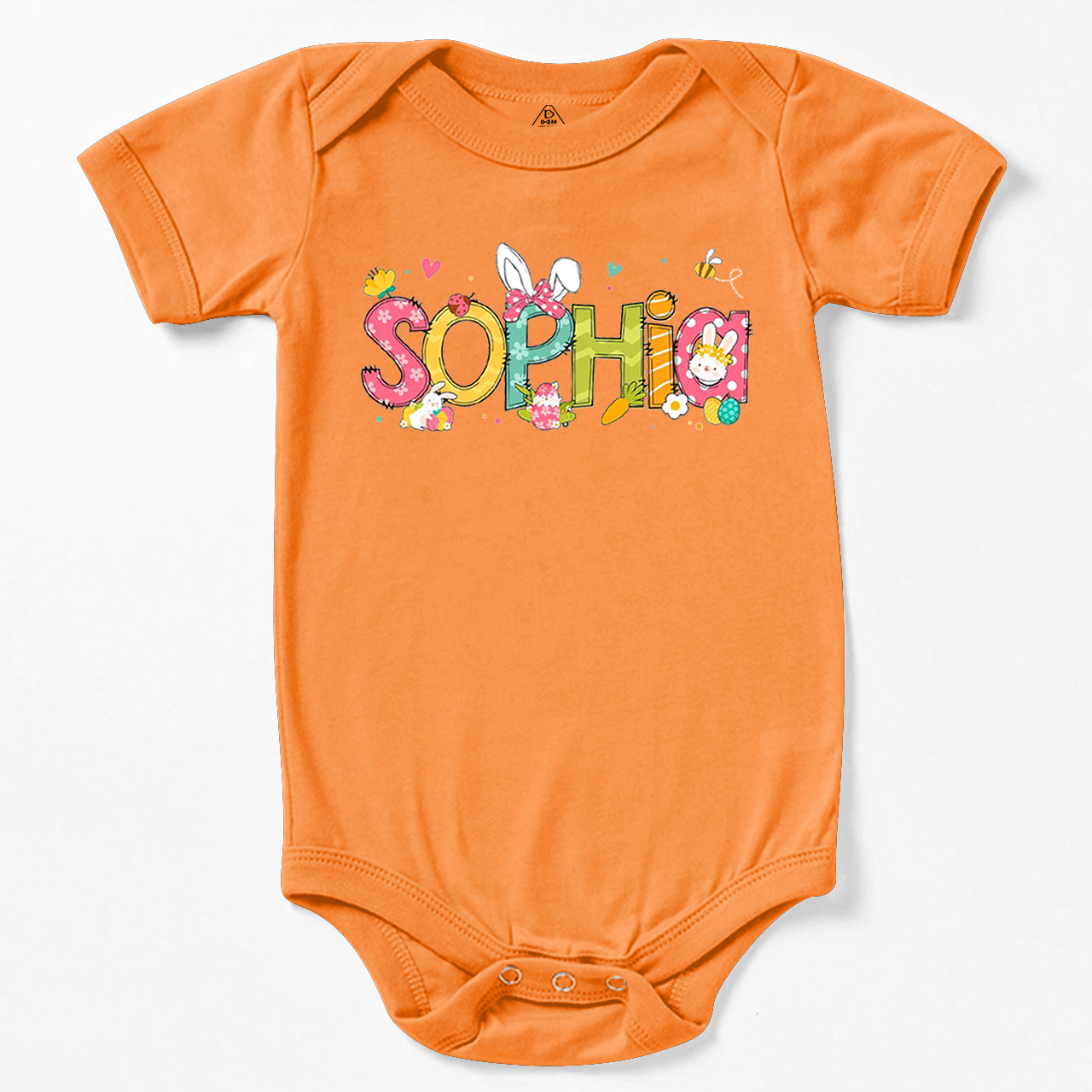 Personalized Alphabet Name Easter Bodysuit Beepumpkin