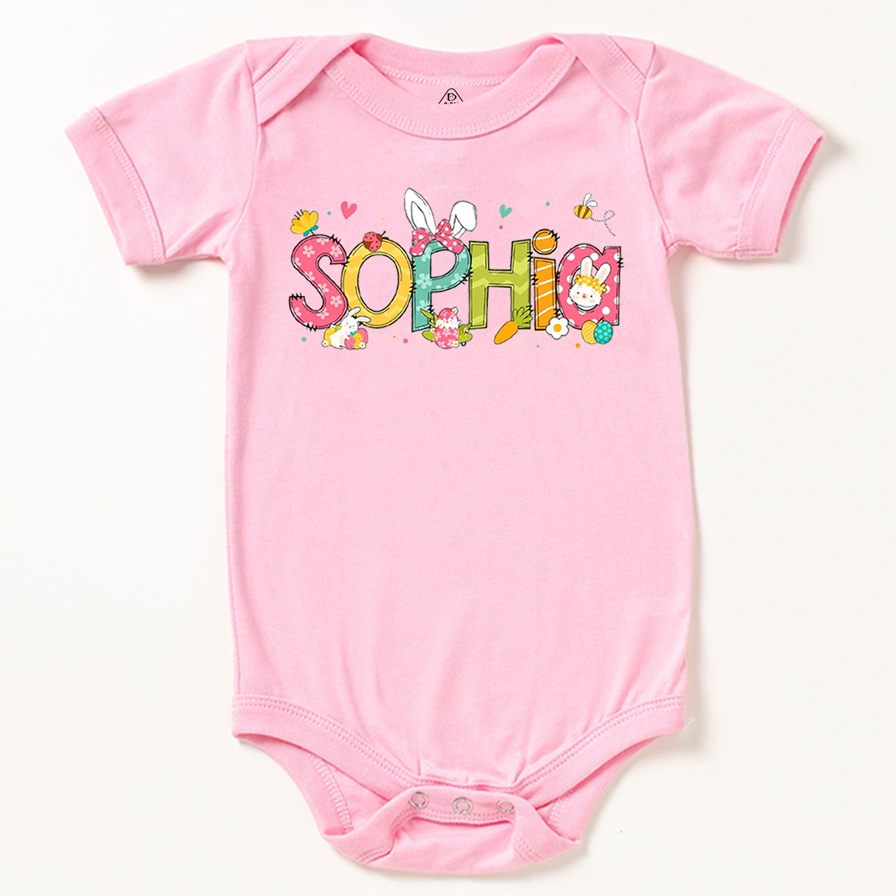 Personalized Alphabet Name Easter Bodysuit Beepumpkin