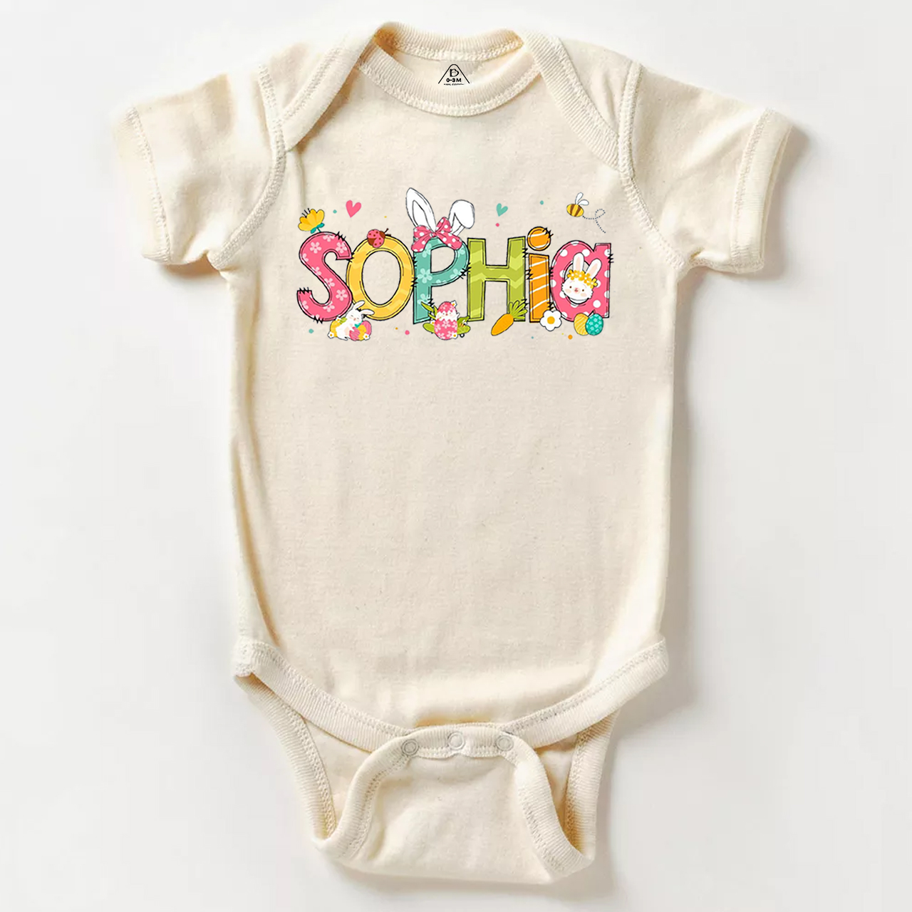 Personalized Alphabet Name Easter Bodysuit Beepumpkin