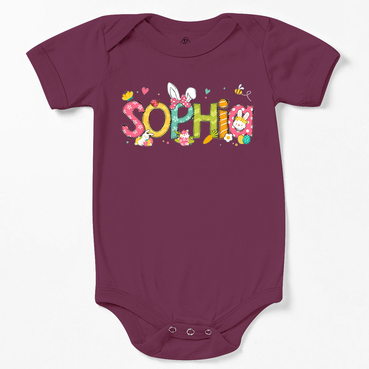 Personalized Alphabet Name Easter Bodysuit Beepumpkin