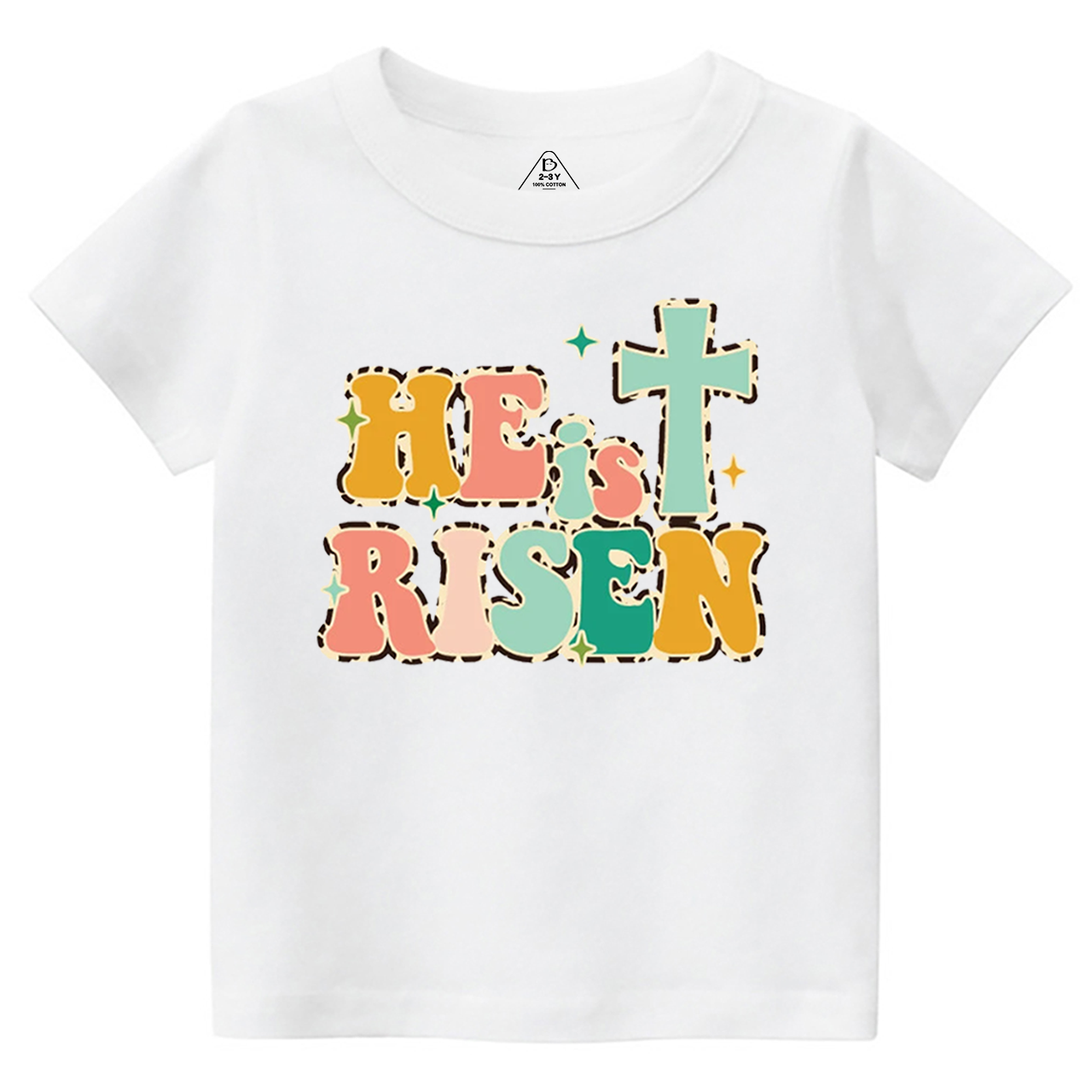 He Is Risen Easter Toddler&Kid's Tees Beepumpkin
