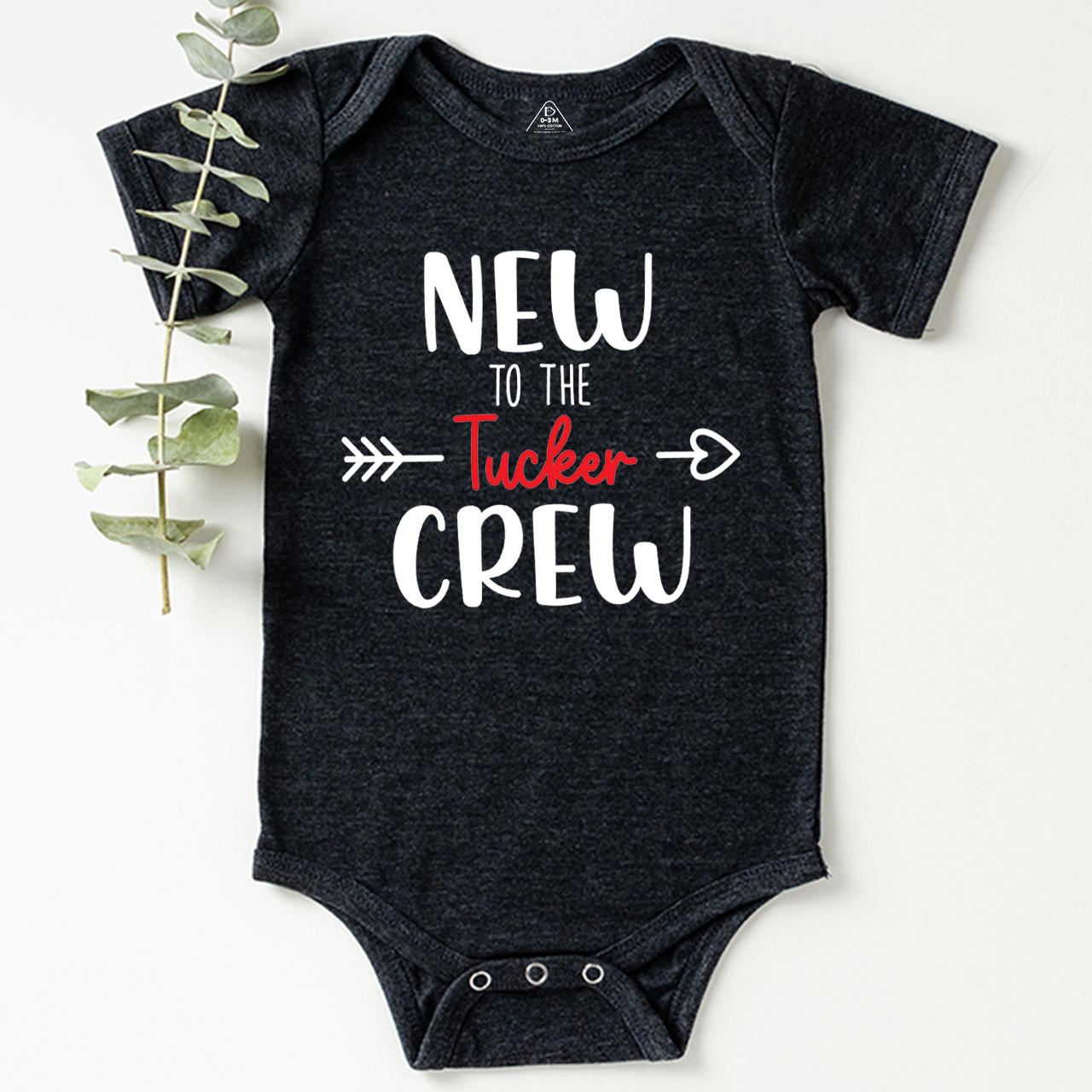 Personalized New To The Crew Bodysuit Beepumpkin