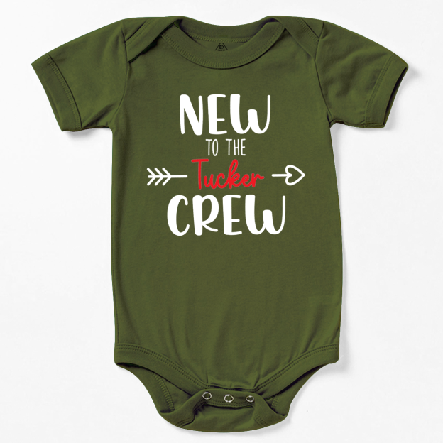 Personalized New To The Crew Bodysuit Beepumpkin