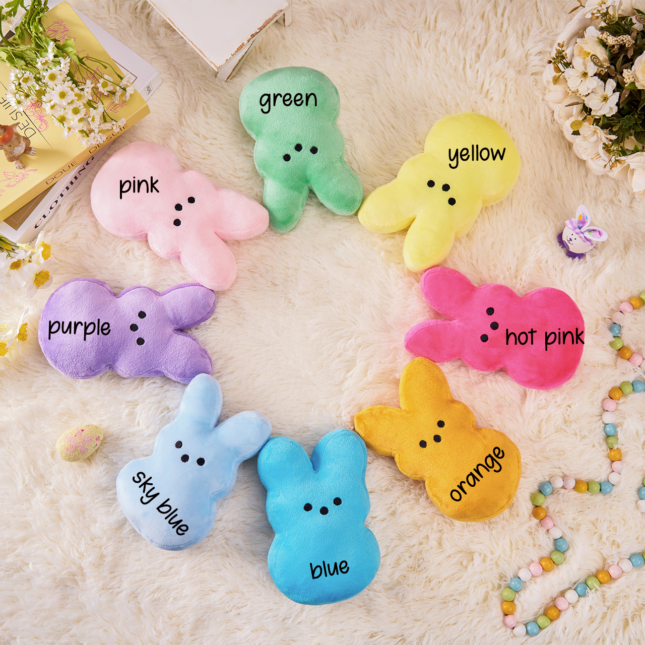 Personalized Easter Peeps Bunny Plush Toy