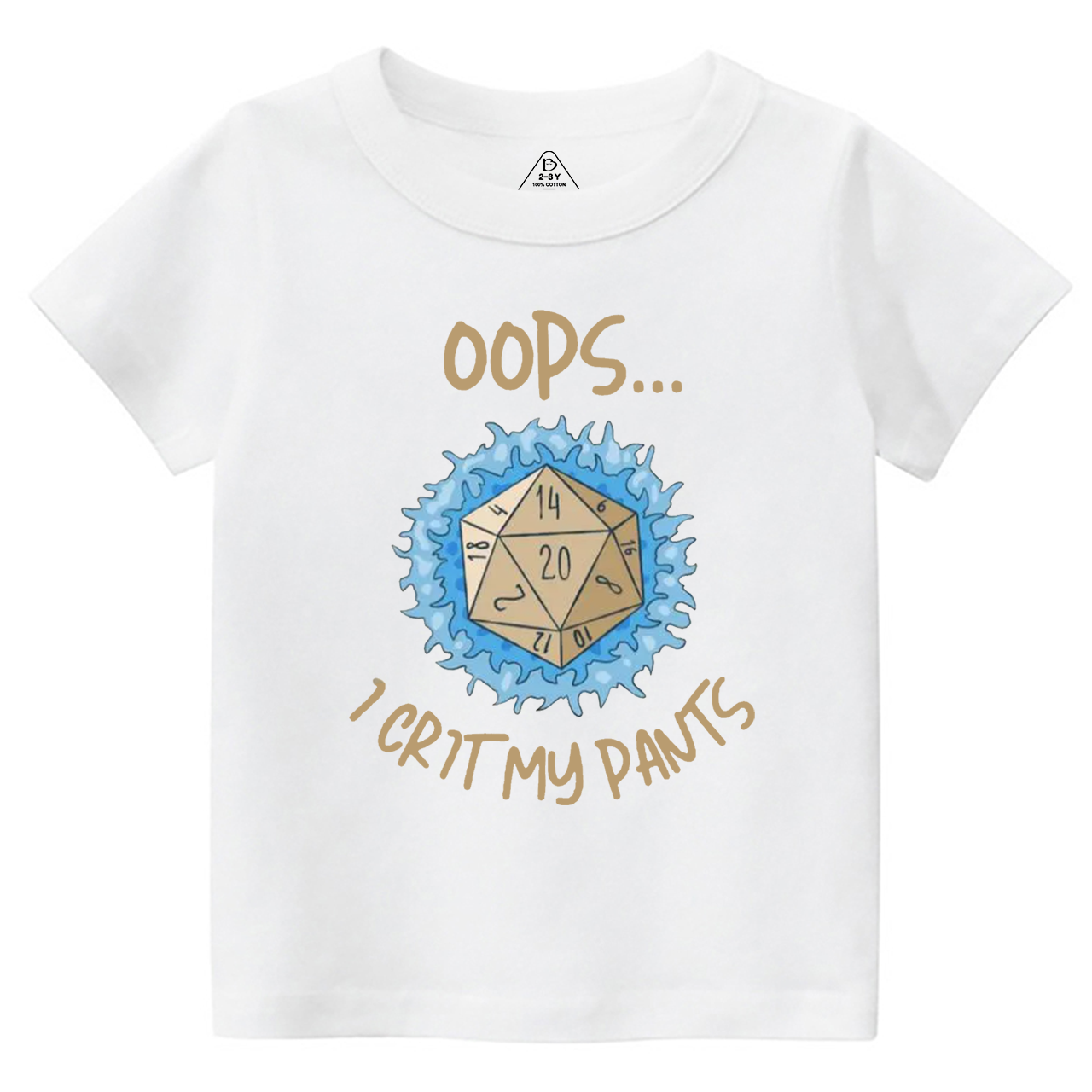 Oops I Crit My Pants Toddler&Kid's Tees Beepumpkin 7