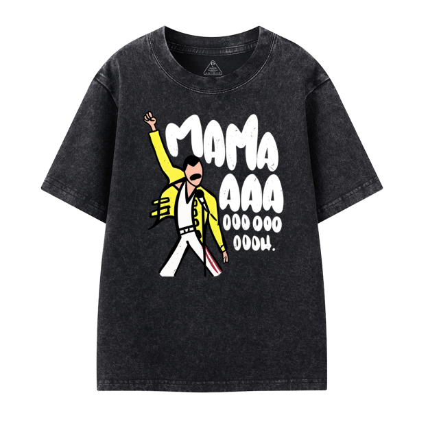 Mama Aaa Oooh Toddler&Kids Washed Tees          