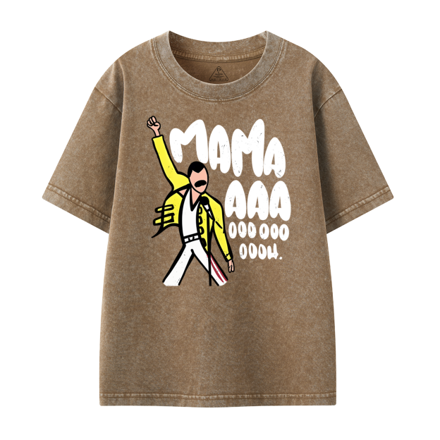 Mama Aaa Oooh Toddler&Kids Washed Tees          