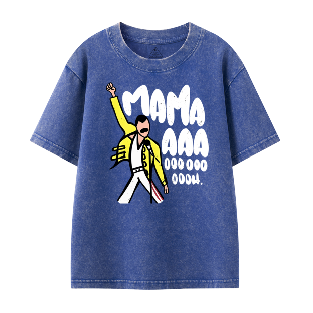 Mama Aaa Oooh Toddler&Kids Washed Tees          